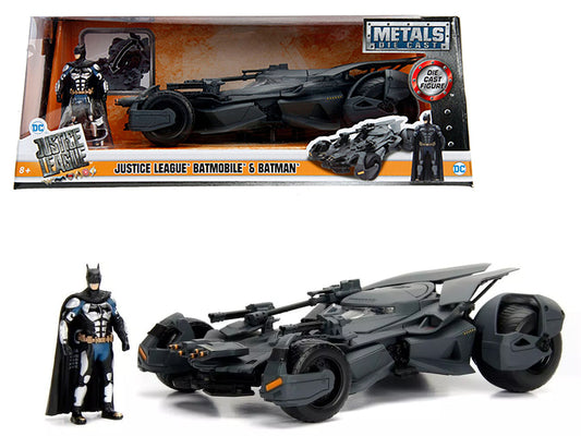 2017 Justice League Batmobile with diecast Batman Figure 1/24 Model Car by Jada <h2>2017 Jada</h2> <p>High-quality perfect for collectors and enthusiasts. Features detailed interior exterior craftsman