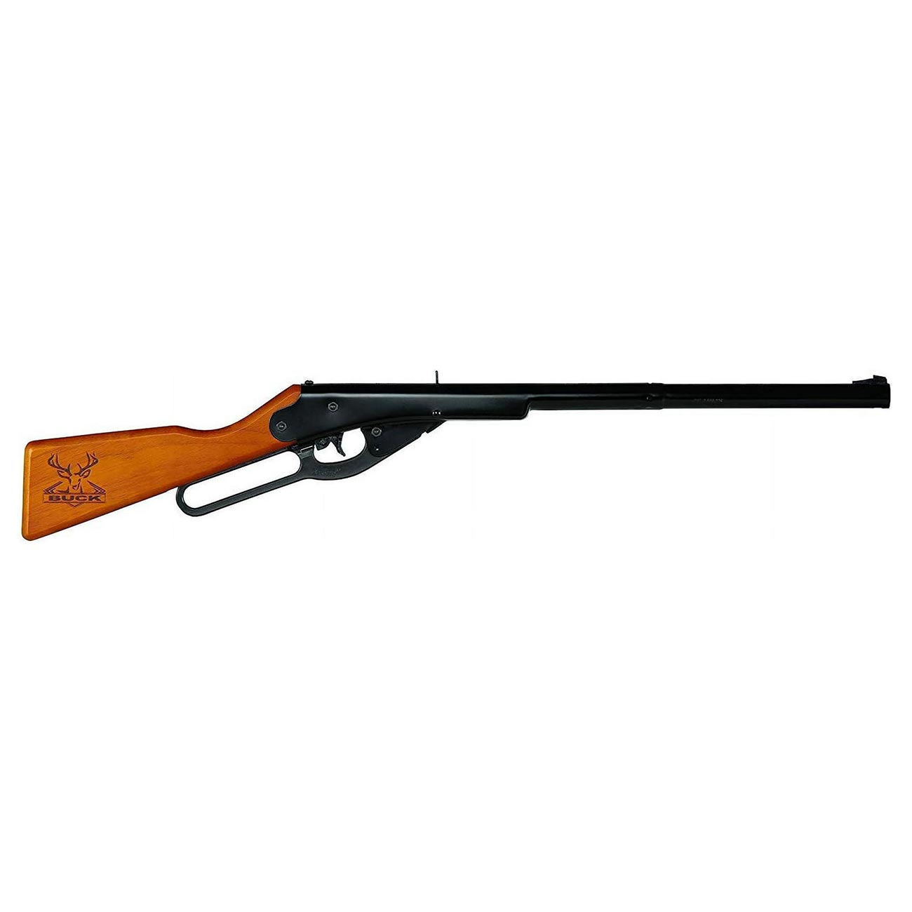 Daisy Buck 4105 Lever Action Spring Air BB Rifle with Shooting Kit