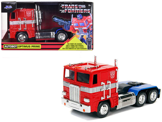 G1 Autobot Optimus Prime Truck Red Robot on 1/32 Diecast Model - Jada