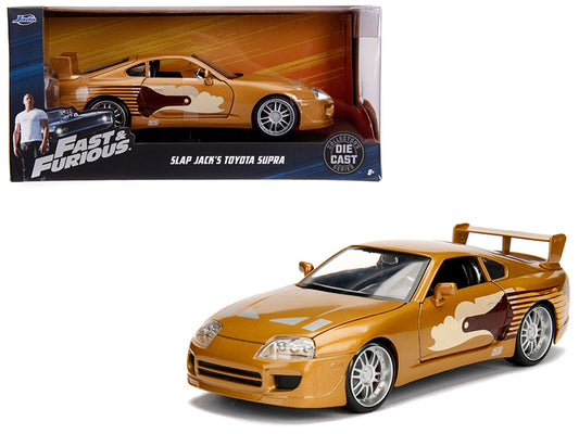 Slap Jack's Toyota Supra Gold "Fast & Furious" Movie 1/24 Diecast Model Car by Jada <h2>Slap Jada</h2> <p>High-quality perfect for collectors and enthusiasts. Features detailed interior exterior craft