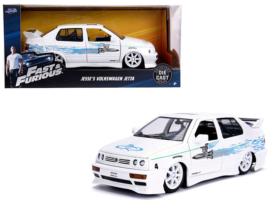 Jesse's Volkswagen Jetta White Graphics Movie 1/24 Diecast Model Car - Jada