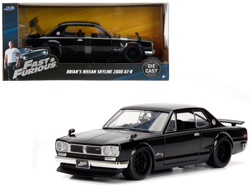 Brian's Nissan Skyline 2000 GT-R RHD (Right Hand Drive) Black "Fast & Furious" Movie 1/24 Diecast Model Car by Jada <h2>Brian's Jada</h2> <p>High-quality perfect for collectors and enthusiasts. Featur