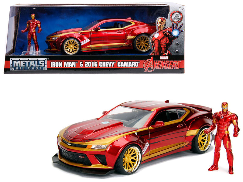 2016 Chevrolet Camaro with Iron Man Diecast Figure "Marvel" Series 1/24 Model Car by Jada <h2>2016 Jada</h2> <p>High-quality perfect for collectors and enthusiasts. Features detailed interior exterior