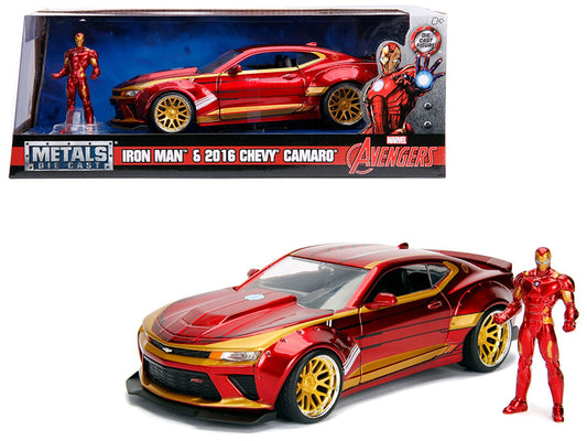 2016 Chevrolet Camaro with Iron Man Diecast Figure "Marvel" Series 1/24 Model Car by Jada <h2>2016 Jada</h2> <p>High-quality perfect for collectors and enthusiasts. Features detailed interior exterior