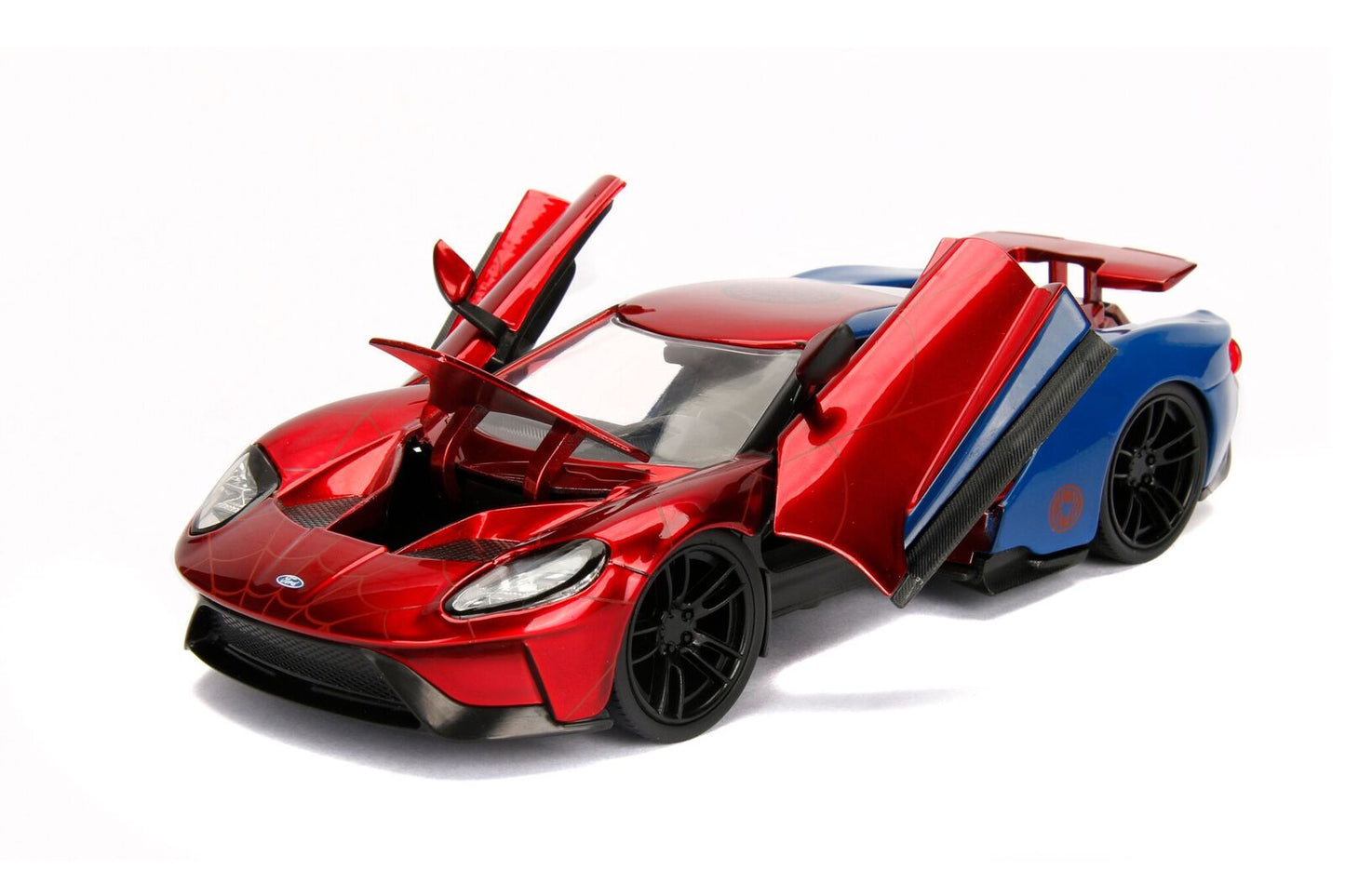 2017 Ford GT with Spider Man Diecast Figurine "Marvel" Series 1/24 Model Car by Jada <h2>2017 Jada</h2> <p>High-quality perfect for collectors and enthusiasts. Features detailed interior exterior craf
