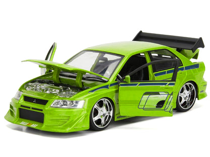 Brian's Mitsubishi Lancer Evolution VII Green with Graphics "Fast & Furious" Movie 1/24 Diecast Model Car by Jada <h2>Brian's Jada</h2> <p>High-quality perfect for collectors and enthusiasts. Features