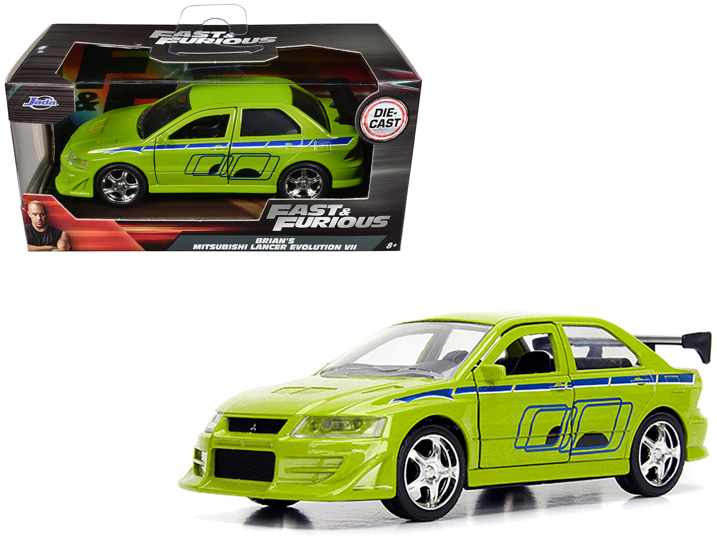Brian's Mitsubishi Lancer Evolution VII Green "Fast & Furious" Movie 1/32 Diecast Model Car by Jada <h2>Brian's Jada</h2> <p>High-quality perfect for collectors and enthusiasts. Features detailed inte
