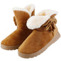 Women Ladies Snow Boots Super Soft Fabric Mid-Calf Winter Shoes Thickened Plush