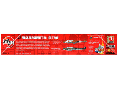 Level 2 Model Kit Messerschmitt Bf110E/E-2 TROP Fighter Aircraft 2 Scheme