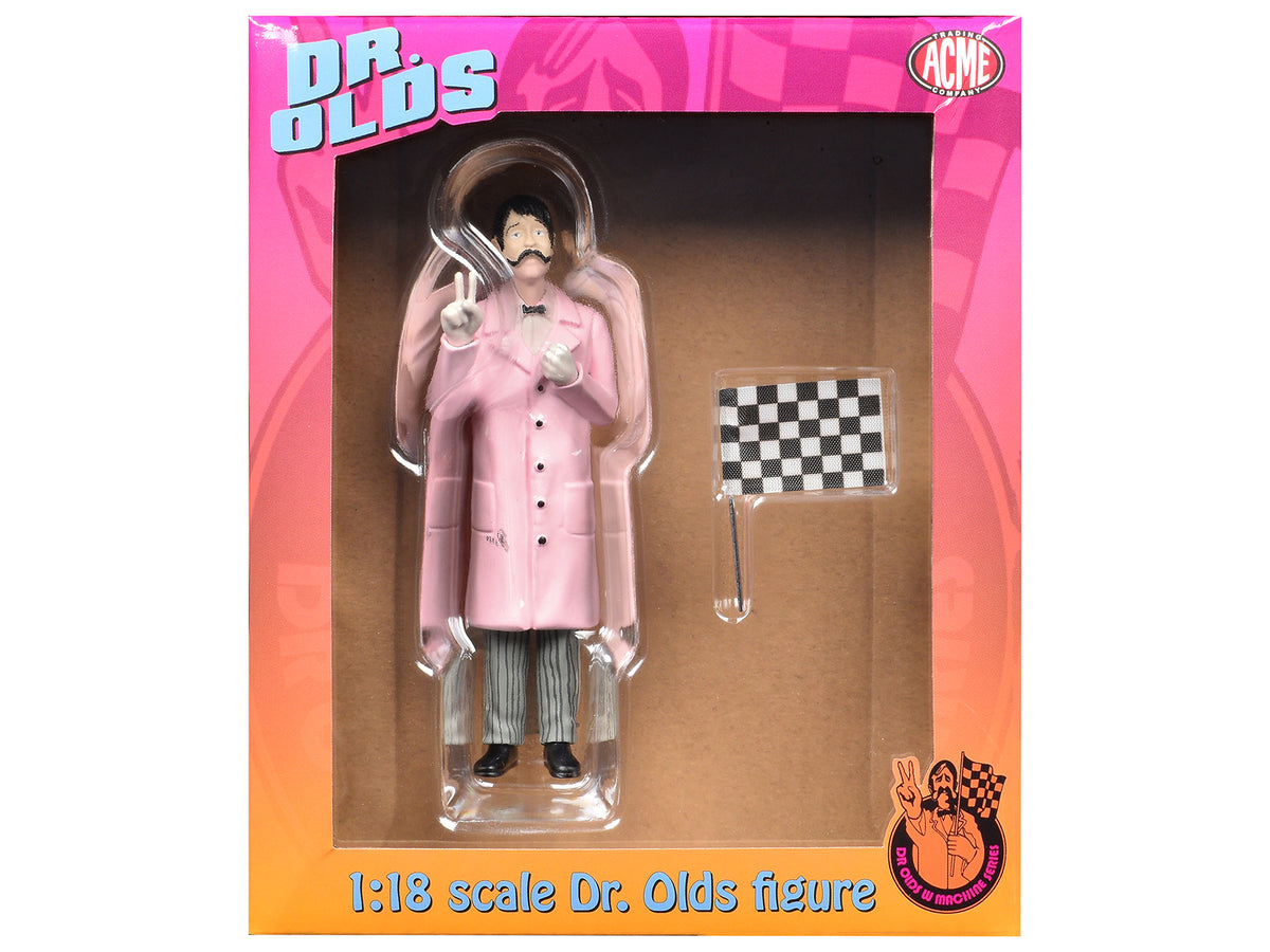 "Dr. Olds" Figure with Flag for 1/18 Scale Models by ACME