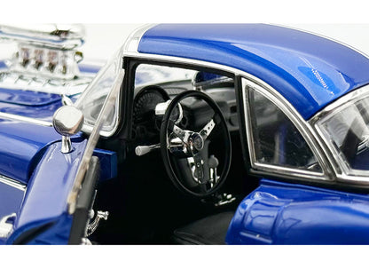 1961 Chevrolet Corvette Grand Sport Gasser Admiral Blue Metallic with White Stripe Limited Edition to 204 pieces Worldwide 1/18 T&y Diecast Model Car by ACME