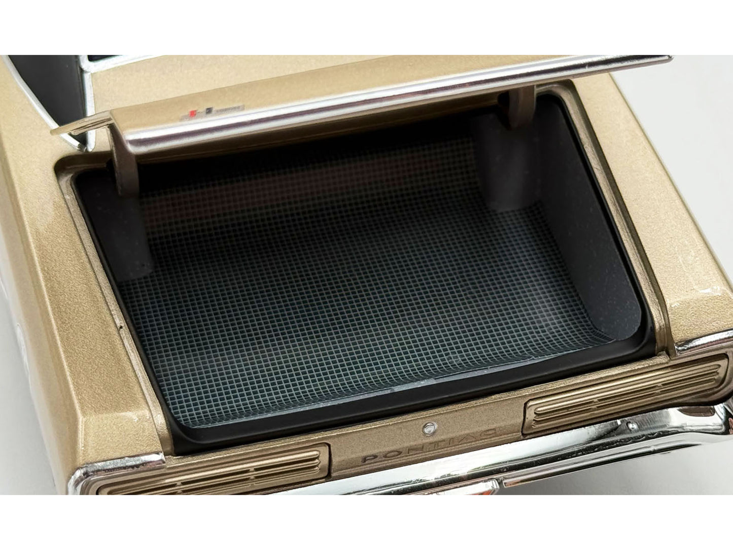 1966 Pontiac GTO "Car Craft Magazine Test Car" Gold Metallic with Black Top and Graphics Limited Edition to 300 pieces Worldwide 1/18 Diecast Model Car by ACME