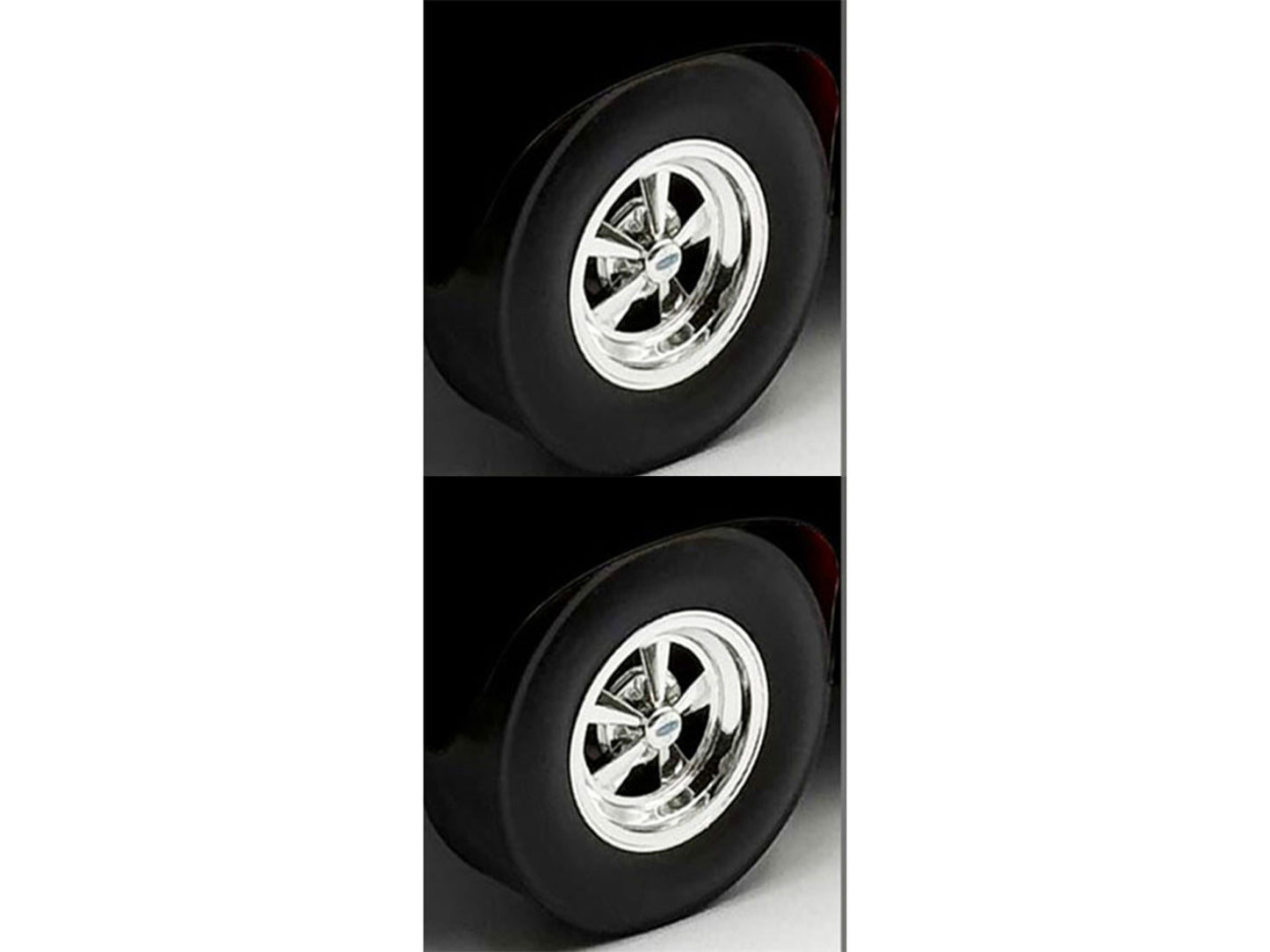 "Cragar" Wheel and Tire Set of 4 pieces from "1970 Pontiac GTO Ram Air IV" for 1/18 Scale Models by Acme T&y