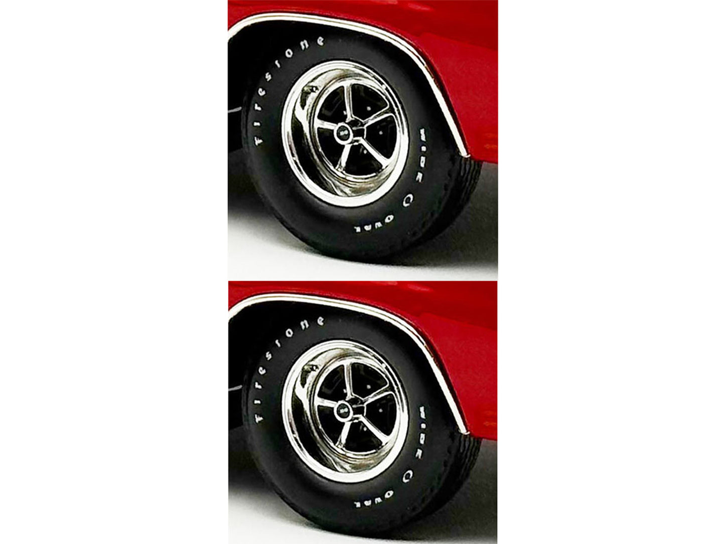 "Super Sport" Wheel and Tire Set of 4 pieces from "1970 Chevrolet Chevelle SS" for 1/18 Scale Models by ACME T&y