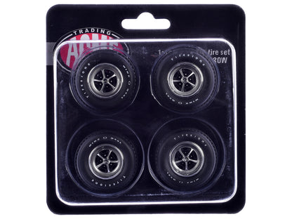 "Super Sport" Wheel and Tire Set of 4 pieces from "1970 Chevrolet Chevelle SS" for 1/18 Scale Models by ACME T&y