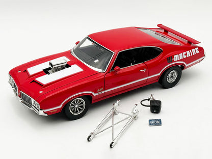 1970 Oldsmobile 442 W30 Red with White Stripes Limited Ed. 300 pcs 1/18 Diecast