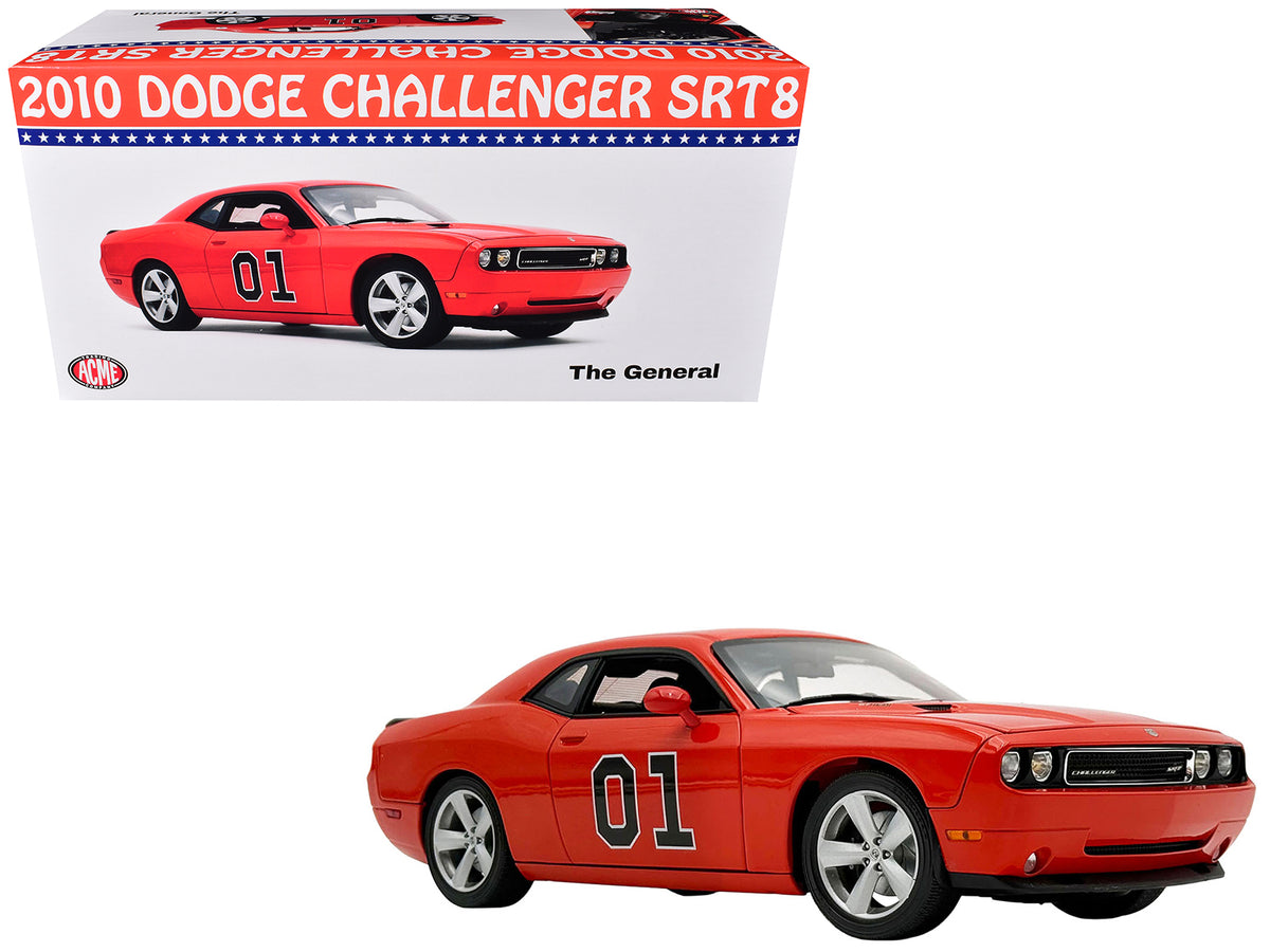 2010 Dodge Challenger SRT8 #01 "The General" Orange 1/18 Diecast by ACME