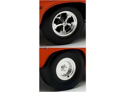 "Centerline/Keystone" Wheel and Tire Set of 4 pieces from 1970 Plymouth HEMI Cuda for 1/18 Scale Models by ACME