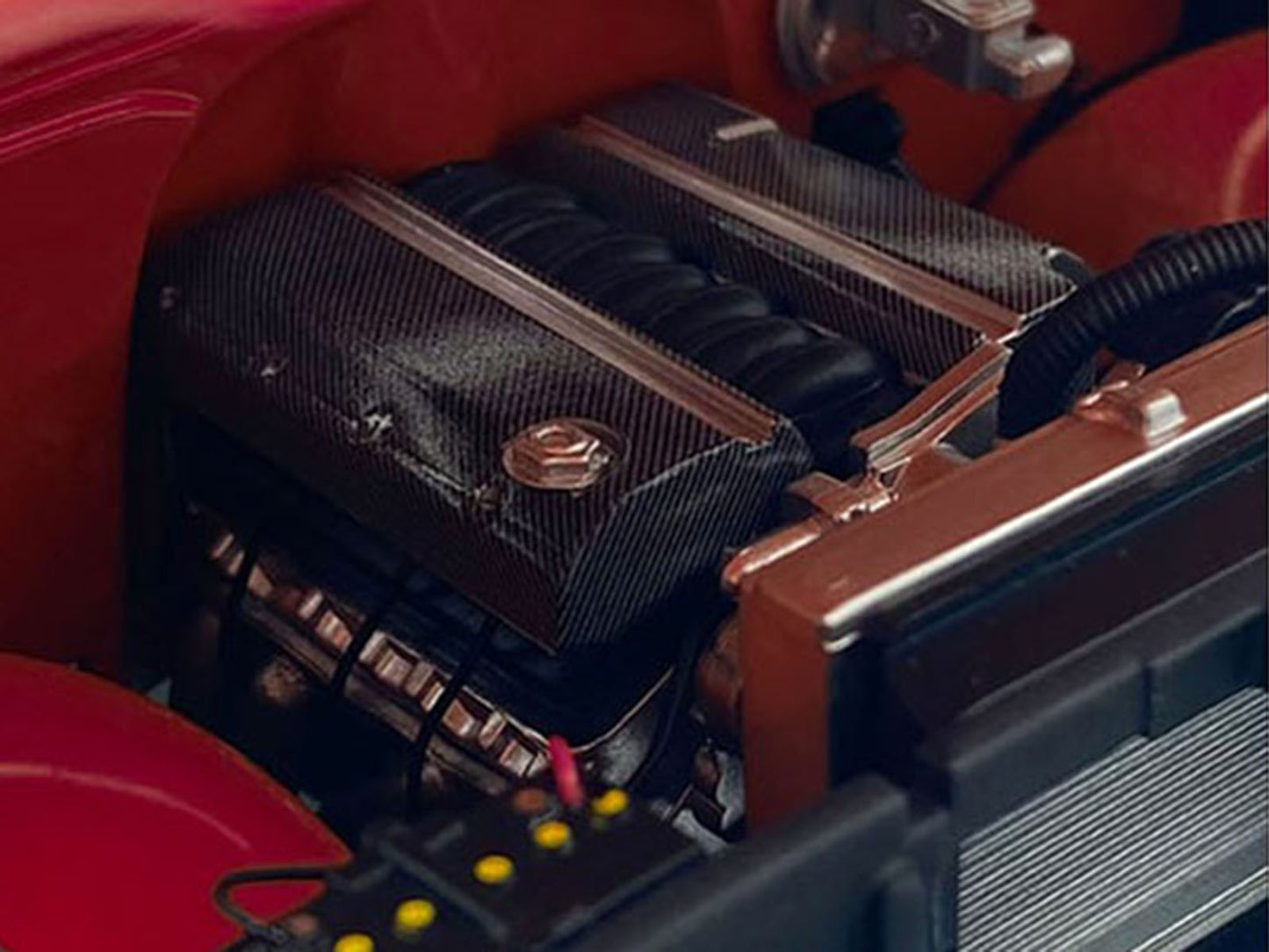 LS3 Engine & Transmission Replica from "1967 Chevrolet C-10 Custom" 1/18 Model by ACME