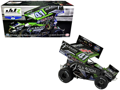 Winged Sprint Car #41 Carson Macedo "Albaugh" Jason Johnson Racing (2026) 1/18 T&y Diecast Model Car by ACME