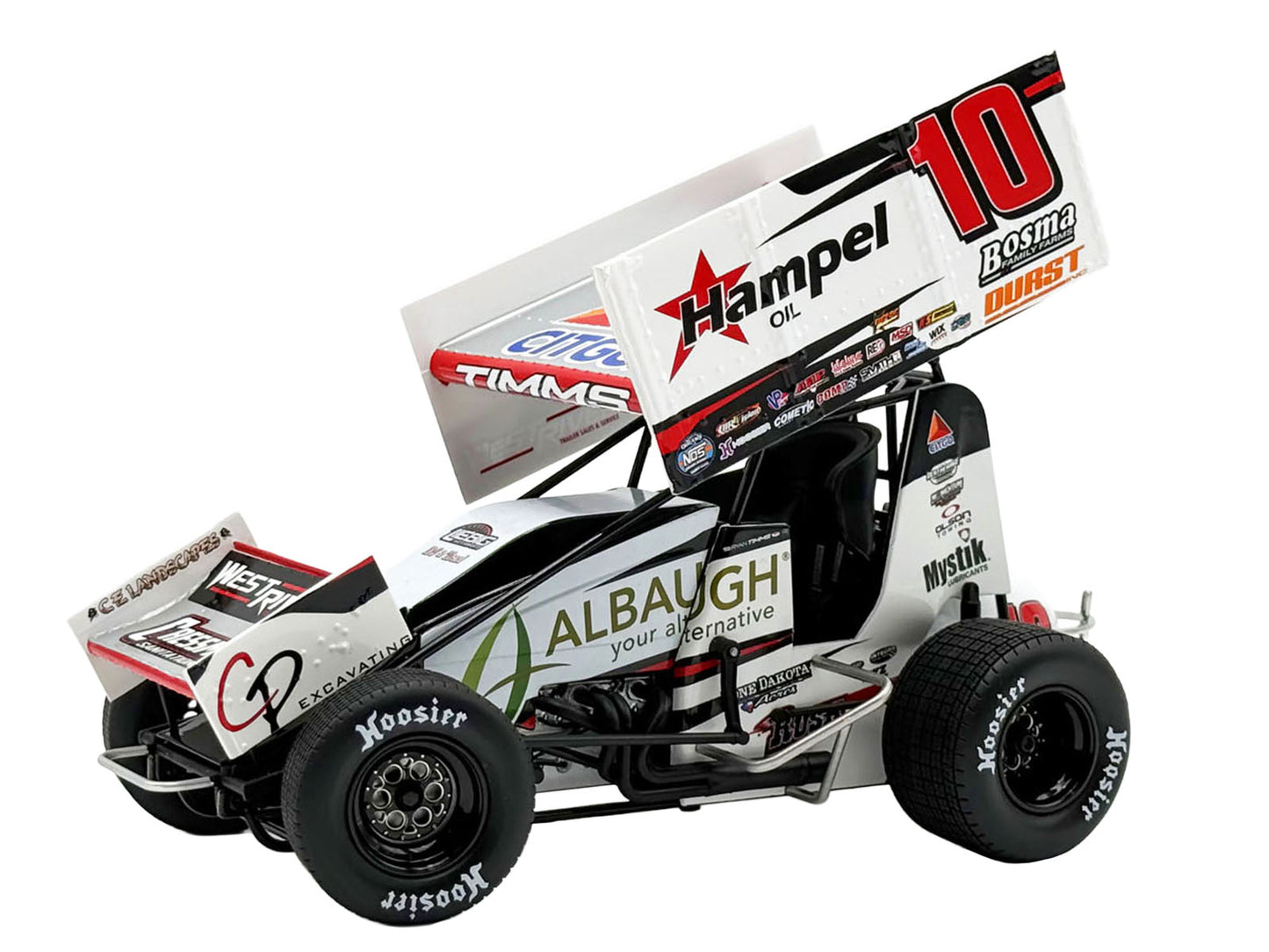 Winged Sprint Car #10 Ryan Timms "Liebig Motorsports - Hampel Oil" (2026) 1/18 T&y Diecast Model Car by ACME