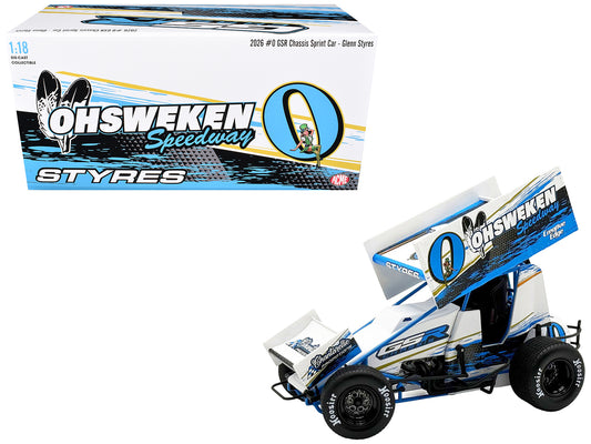 Winged Sprint Car #0 Glenn Styres "GSR Chassis - Ohsweken Speedway" 1/18 Diecast