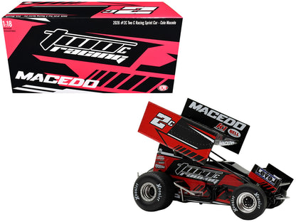 Winged Sprint Car #2C Cole Macedo "Two C Racing" (2026) 1/18 Diecast Model Car by ACME
