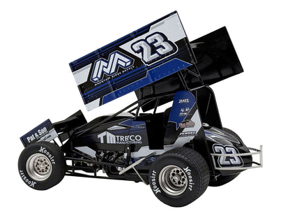 Winged Sprint Car #23 Chase Dietz "Treyco Manufacturing - Mountain Ridge Metals" (2026) 1/18 Diecast Model Car by ACME
