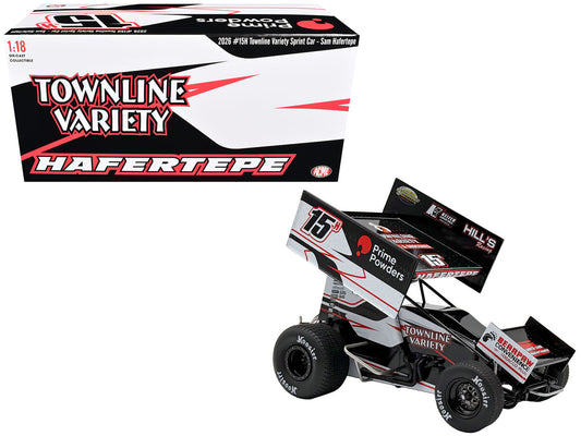 Winged Sprint Car #15H Sam Hafertepe "Townline Variety - Prime Powders" (2026) 1/18 Diecast Model Car by ACME