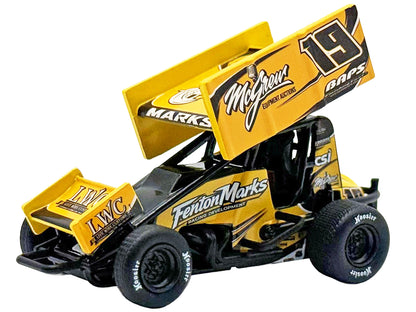 Winged Sprint Car #19 Brent Marks "Fenton Marks Racing" (2026) 1/50 T&y Diecast Model Car by ACME