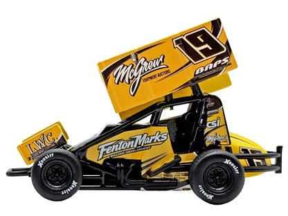 Winged Sprint Car #19 Brent Marks "Fenton Marks Racing" (2026) 1/50 T&y Diecast Model Car by ACME