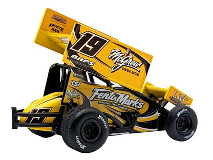 Winged Sprint Car #19 Brent Marks "Fenton Marks Racing" (2026) 1/50 T&y Diecast Model Car by ACME