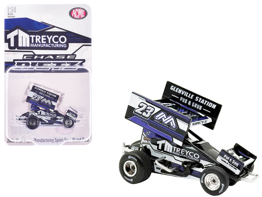 Winged Sprint Car #23 Chase Dietz 1/50 Diecast by ACME