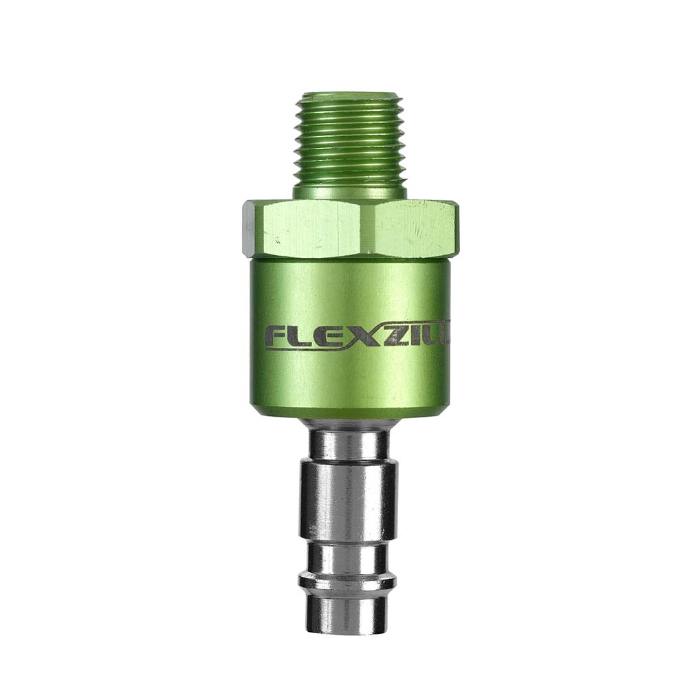 Flexzilla Pro High Flow Ball Swivel Plug 1/4in MNPT 1/4in Body