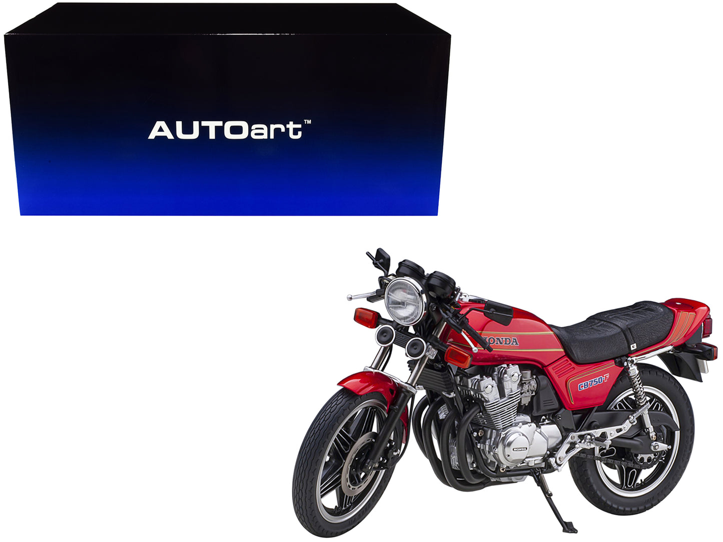 Honda CB750F Motorcycle Red with Helmet "Baribari Legend" (1986) OVA 1/12 Model by Autoart <h2>Honda Autoart</h2> <p>High-quality diecast car perfect for collectors and enthusiasts. Features detailed
