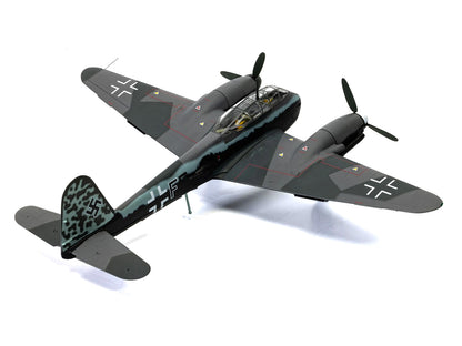 Messerschmitt Me 410A-1 Aircraft "U5+FE Lt. Rudolf Abrahamczik 14./KG.2 Laon-Athies Airfield France" (1943) German Luftwaffe "The Aviation Archive" Series 1/72 T&y Diecast Model Car by Corgi