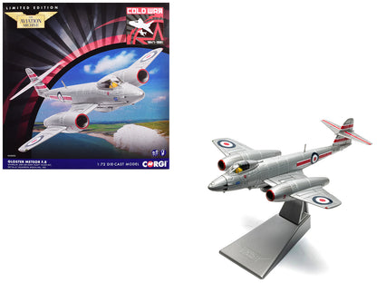 Gloster Meteor F.8 Aircraft "WH480/M Sqn Ldr John ‘Dusty’ Miller DFC No.41 Squadron Biggin Hill" (1951) Royal Air Force "The Aviation Archive" Series 1/72 T&y Diecast Model Car by Corgi