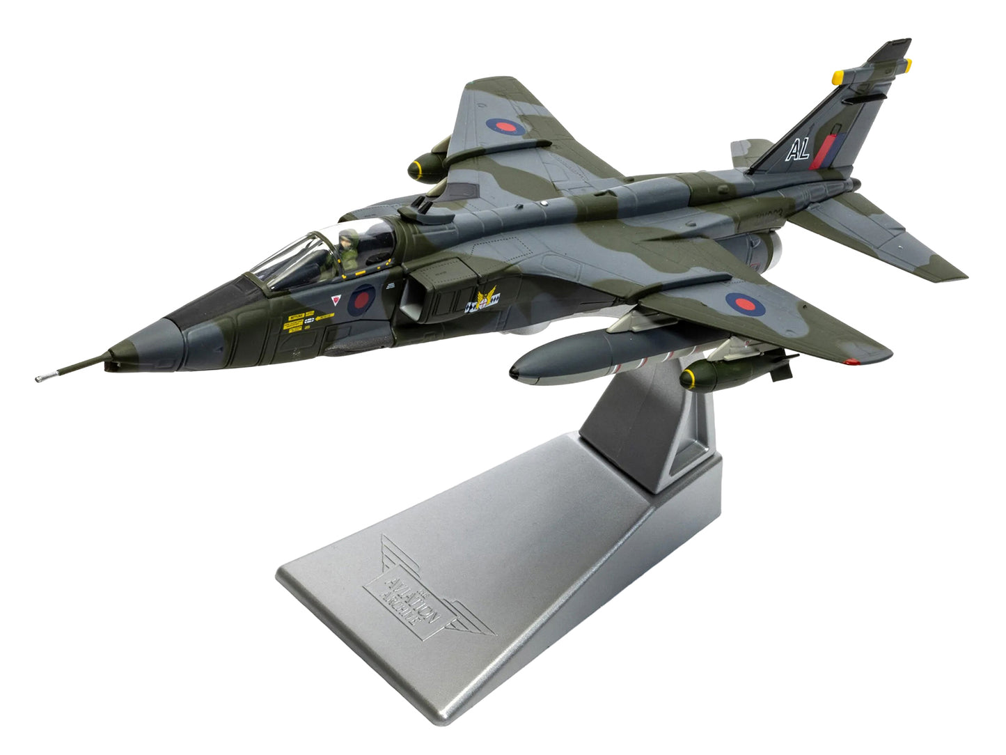 SEPECAT Jaguar GR.1 Aircraft "XX963/AL No.14 Squadron RAF Germany Bruggen" (1976) Royal Air Force "The Aviation Archive" Series 1/72 T&y Diecast Model Car by Corgi
