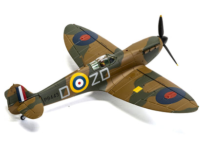 Supermarine Spitfire MkI Fighter Aircraft "P9443 ZD-D Flight Lieutenant Douglas Bader No. 222 Squadron Battle of Britain" (1940) Royal Air Force "The Aviation Archive" Series 1/72 Diecast Model by Corgi