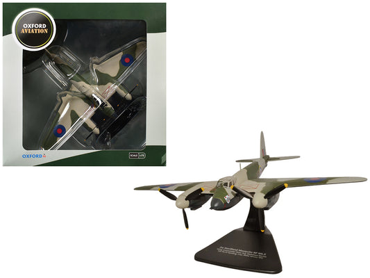 De Havilland Mosquito NF MKII Aircraft "Wing Commander Peter G. Wykeham-Barnes No. 23 Squadron Luqa Malta" (1943) Royal Air Force "Oxford Aviation" Series 1/72 T&y Diecast Model Airplane by Oxford T&y Diecast