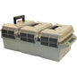 MTM 50 Cal 3-Can Ammo Crate (Dark Earth Cans/Army Green