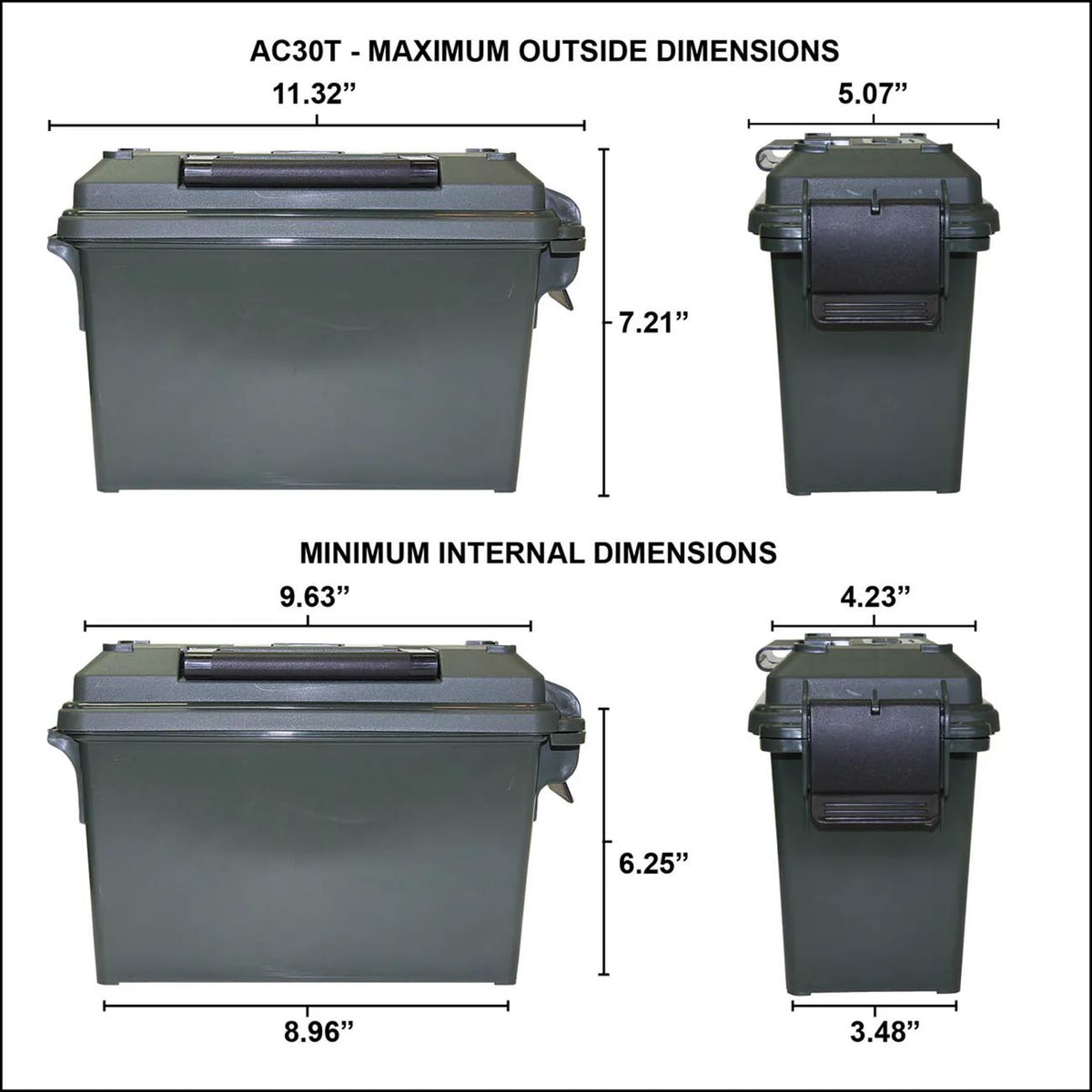 MTM 1776 - 250th LIMITED EDITION Multi-Can Ammo Crate with (4) 30 Caliber ammo cans