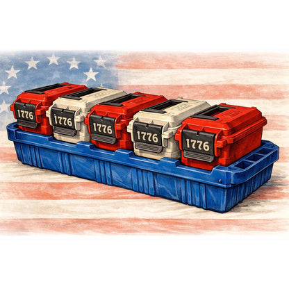 MTM 1776 - 250th LIMITED EDITION Multi-Can Ammo Crate with (5) Ammo Cans