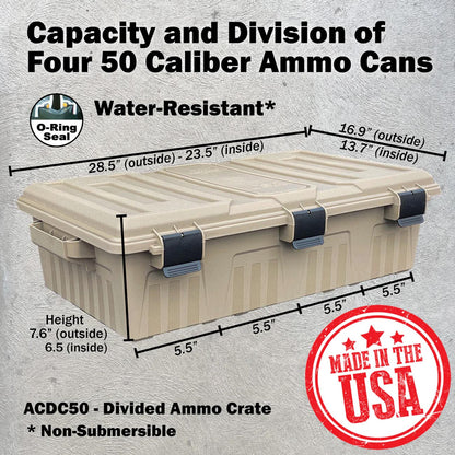 MTM Ammo Crate - Divided Utility Box