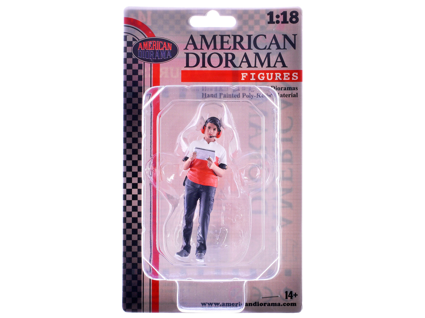 "Race Crew" Figure #3 for 1/18 scale models by American Diorama <h2>"Race Diorama</h2> <p>High-quality diecast model car perfect collectors and enthusiasts. Features detailed interior exterior craftsm