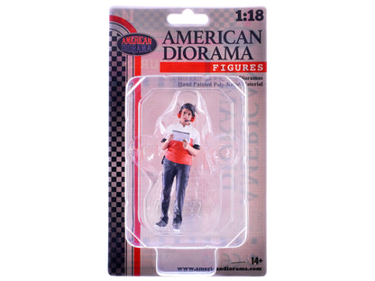 "Race Crew" Figure #3 for 1/18 scale models by American Diorama <h2>"Race Diorama</h2> <p>High-quality diecast model car perfect collectors and enthusiasts. Features detailed interior exterior craftsm