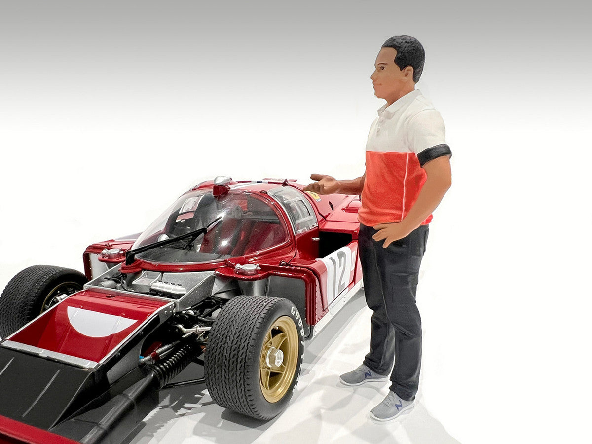 "Race Crew" Figure #4 for 1/24 Scale Models by American Diorama <h2>"Race Diorama</h2> <p>High-quality diecast model car perfect collectors and enthusiasts. Features detailed interior exterior craftsm