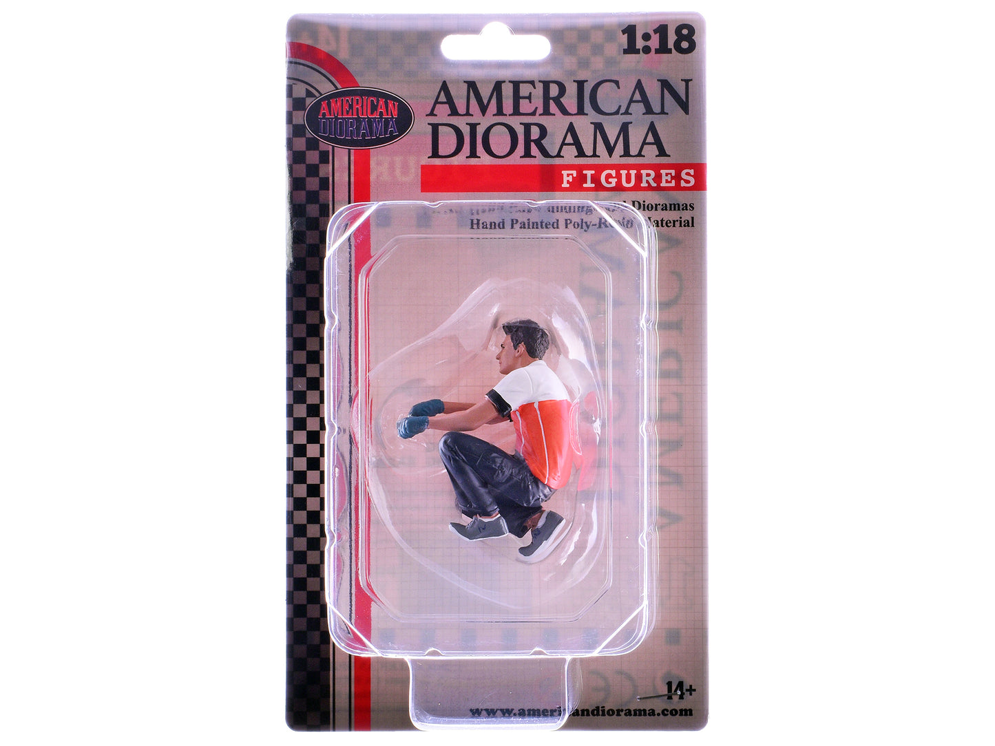 "Race Crew" Figure #5 for 1/18 scale models by American Diorama <h2>"Race Diorama</h2> <p>High-quality diecast model car perfect collectors and enthusiasts. Features detailed interior exterior craftsm
