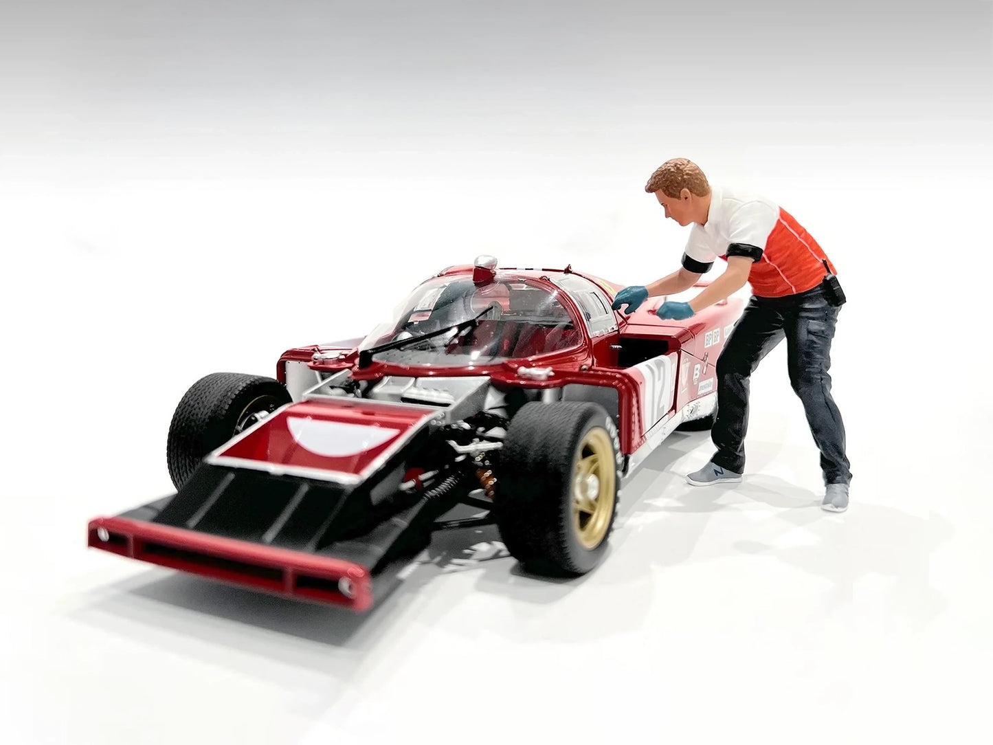 "Race Crew" Figure #6 for 1/18 scale models by American Diorama <h2>"Race Diorama</h2> <p>High-quality diecast model car perfect collectors and enthusiasts. Features detailed interior exterior craftsm