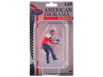 "Race Crew" Figure #6 for 1/18 scale models by American Diorama <h2>"Race Diorama</h2> <p>High-quality diecast model car perfect collectors and enthusiasts. Features detailed interior exterior craftsm